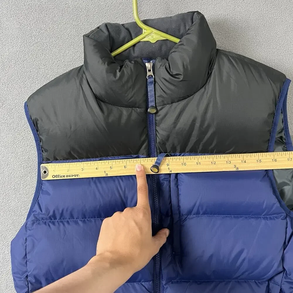LL Bean Vest Mens Size Medium Blue Goose Down Insualted Puffer Outdoors